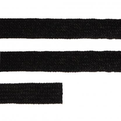 Плоский шнур Cord M, черный, 60 см