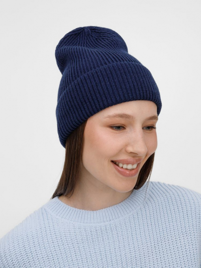 Шапка Nobilis Mono, темно-синяя