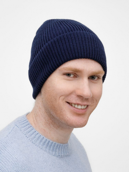 Шапка Nobilis Mono, темно-синяя