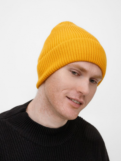 Шапка Nobilis Mono, желтая (медовая)