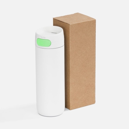 Термостакан X1 с цветной кнопкой, белый