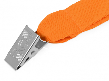 Ланъярд с клипом, оранжевый