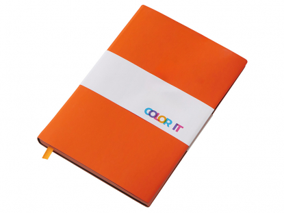 Блокнот в гибкой обложке А5 C1 софт-тач оранжевый