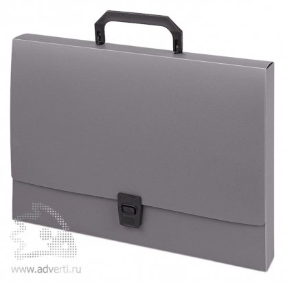 Папка-портфель А4, серый