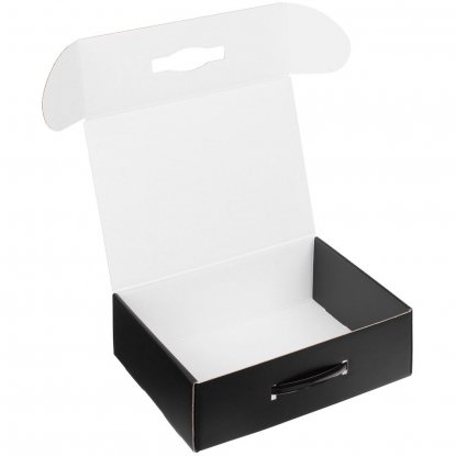 Коробка Matter Light с чёрной ручкой, чёрная