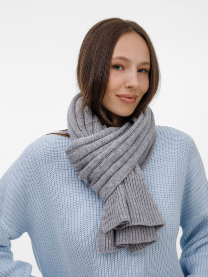 Шарф Bellish, светло-серый меланж