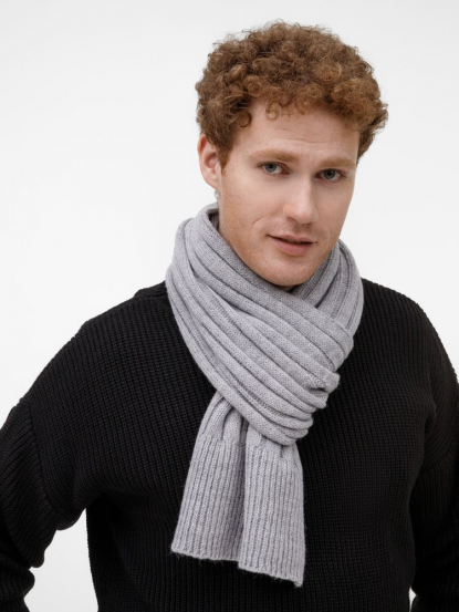 Шарф Bellish, светло-серый меланж