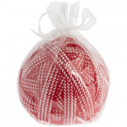 Свеча Kniteam, клубок, красная