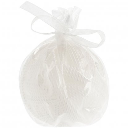 Свеча Kniteam, клубок, белая