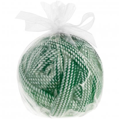 Свеча Kniteam, клубок, зеленая