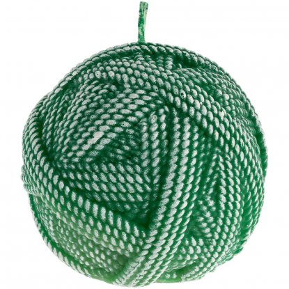 Свеча Kniteam, клубок, зеленая