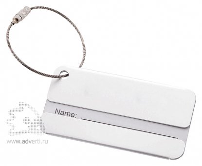 Бирка для багажа Discovery, серебристая