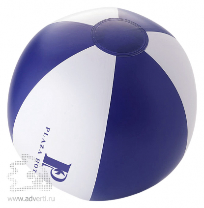 Мяч надувной пляжный Лето, пример с нанесением