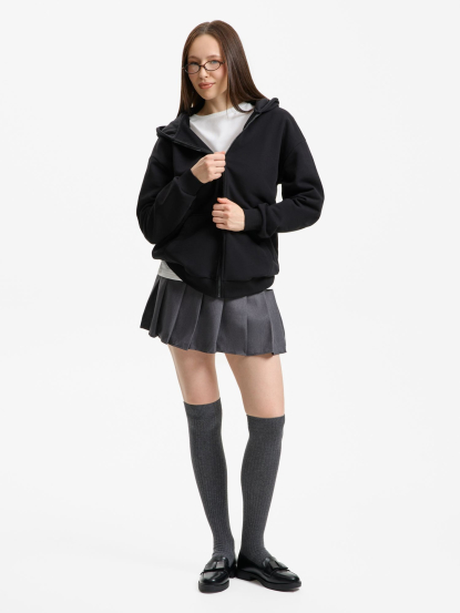 Толстовка оверсайз Sartoro, унисекс, черная