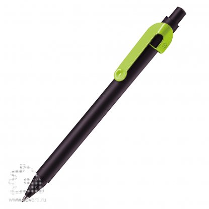 Шариковая ручка Snake Black BeOne, черная со светло-зеленым
