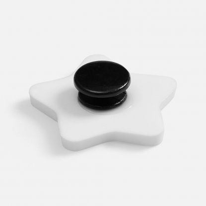 Джибитс из ПВХ Звезда, белый