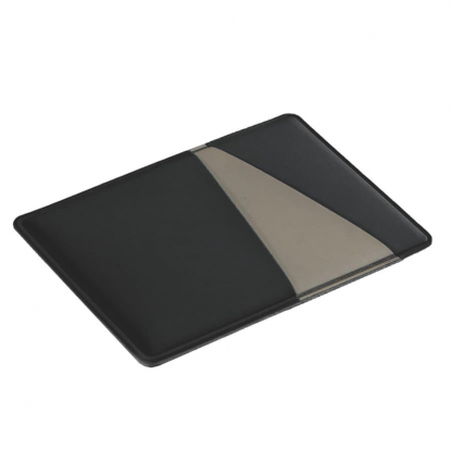 Чехол для карт Simply с тремя косыми карманами, чёрный