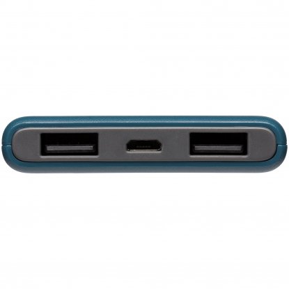 Внешний аккумулятор Uniscend Full Feel Color 5000 мАч, тёмно-синий, порты