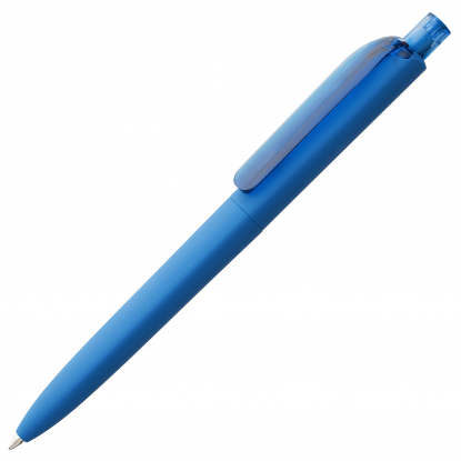 Ручка шариковая DS8 PRR-Т Soft Touch, голубая