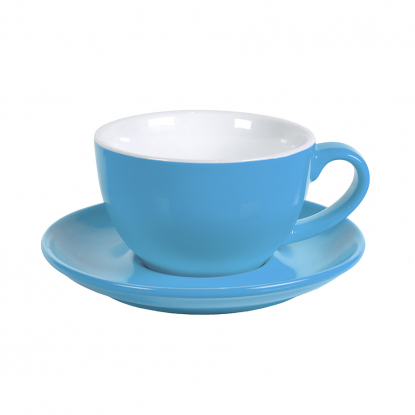 Чайная/кофейная пара CAPPUCCINO, голубая