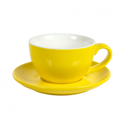 Чайная/кофейная пара CAPPUCCINO, желтая