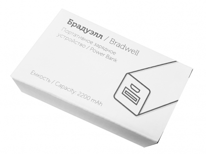 Портативное зарядное устройство Брадуэлл, 2200 mAh