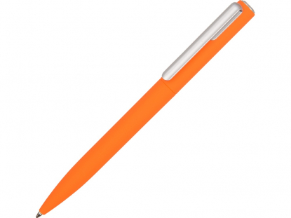 Ручка пластиковая шариковая Bon soft-touch, оранжевая