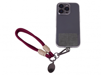 Брелок-браслет Bohemian с тканевым держателем для телефона