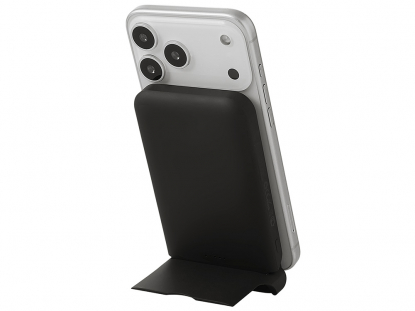 Беспроводной внешний аккумулятор с подсветкой лого и подставкой Magflash, 10000 мАч, 15 Вт