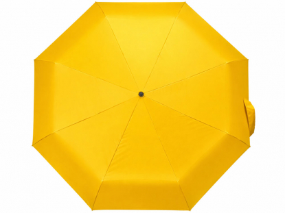 Зонт складной Кэнопи, с большим двойным куполом (d126 см), жёлтый