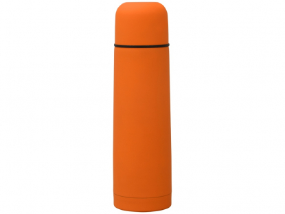 Термос Ямал Soft Touch с чехлом, оранжевый
