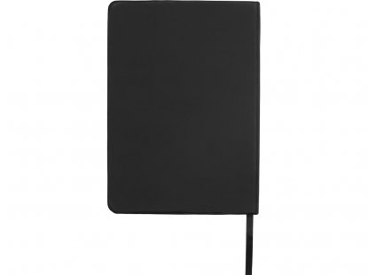 Блокнот А5 Magnet soft-touch с магнитным держателем для ручки, черный, обратная сторона