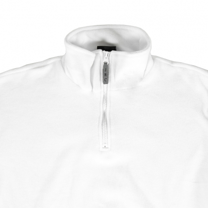 Толстовка флисовая ESTONIA 280, белая, воротник