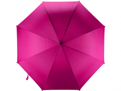 Зонт-трость Радуга, полуавтомат, ярко-розовый, купол