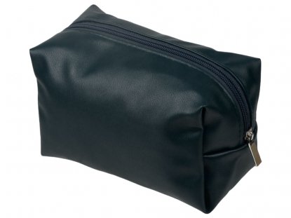 Косметичка из эко-кожи Enio, темно-синяя