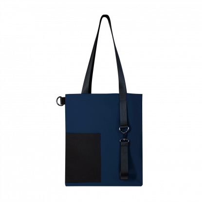 Шоппер Superbag Color, темно-синий с чёрным