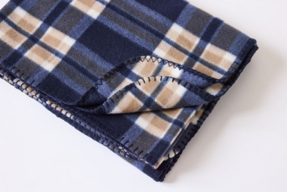 Флисовый плед в клетку Shon