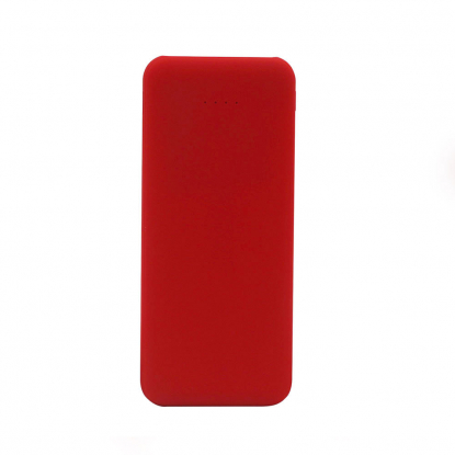 Внешний аккумулятор Arrida 5000mAh с покрытием софт-тач, красный