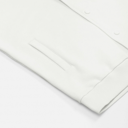 Бомбер унисекс Nuppu, молочно-белый