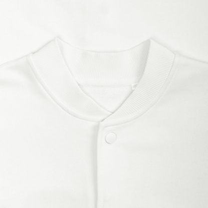 Бомбер унисекс Nuppu, молочно-белый