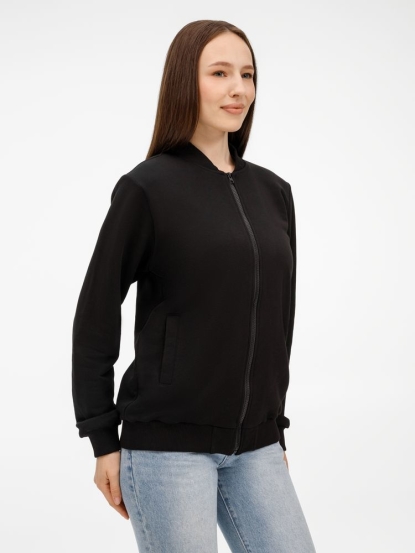 Бомбер Townie, унисекс, черный