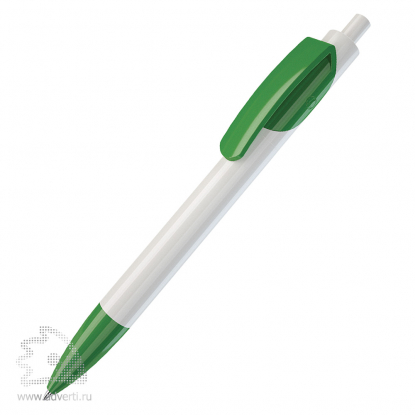 Шариковая ручка Tris White Lecce Pen, ярко-зеленая