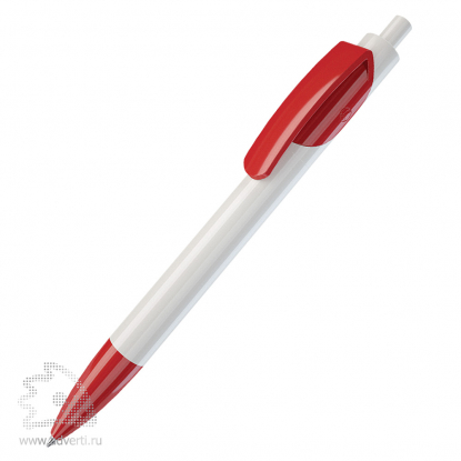 Шариковая ручка Tris White Lecce Pen, красная