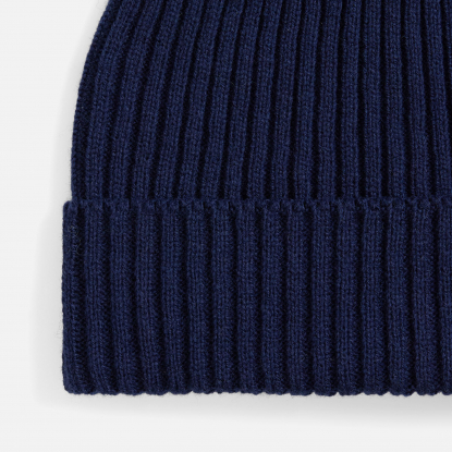 Шапка Catch Match без помпона, темно-синяя