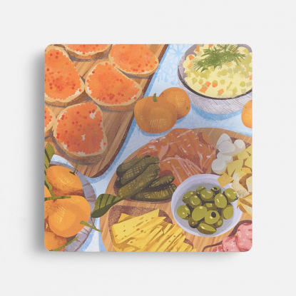 Игра крестики-нолики Criss Cross Праздничный стол