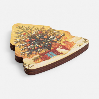 Пазл фигурный Елочка