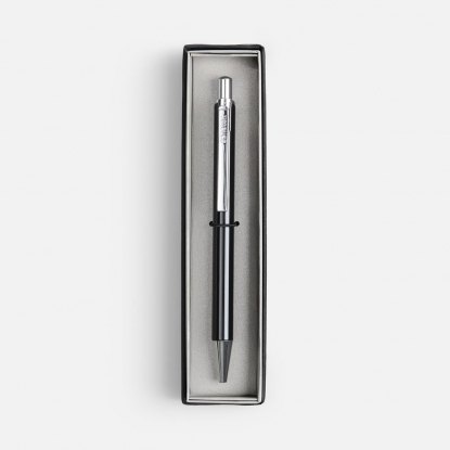 Ручка шариковая Arvent Glossy в футляре, черная