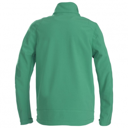Куртка софтшелл Trial, мужская, зеленая, вид сзади