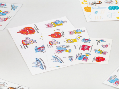 Наклейки из ПВХ Sticker Pack на заказ, размер S