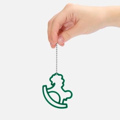 Подвеска Лошадка-качалка, 3D-печать, зеленая